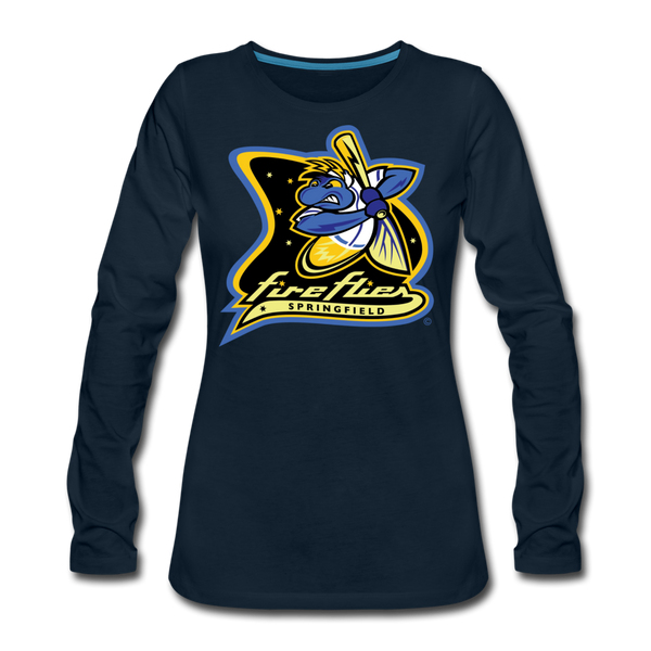 Springfield Fireflies Women's Long Sleeve T-Shirt - deep navy