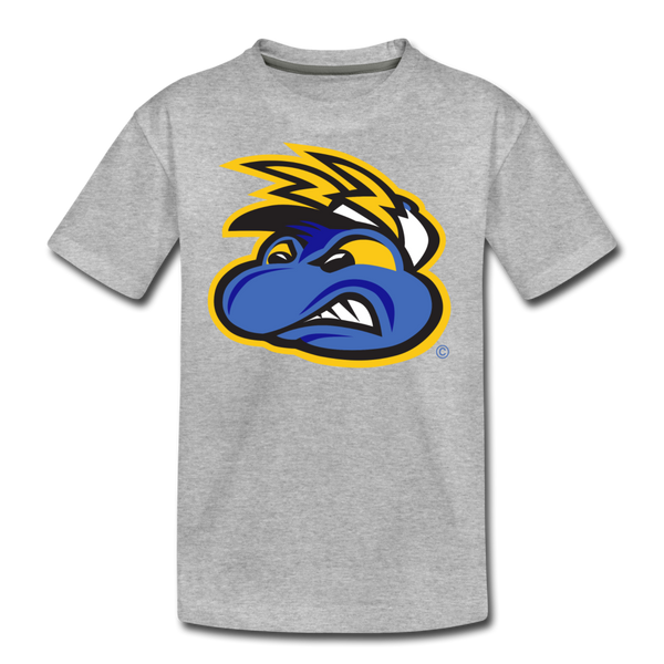 Springfield Fireflies Mascot Face Kids' Premium T-Shirt - heather gray