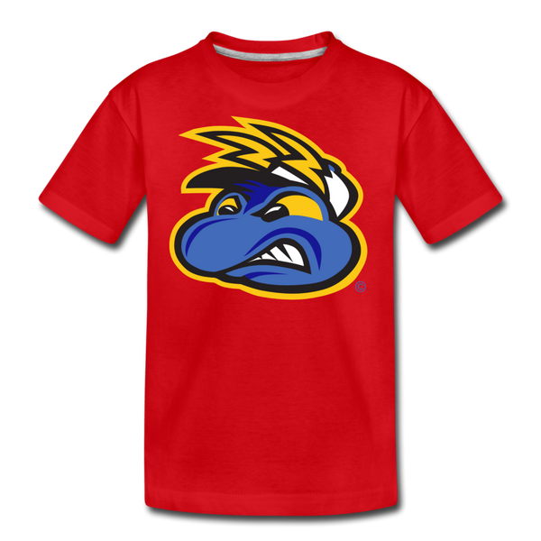 Springfield Fireflies Mascot Face Kids' Premium T-Shirt - red