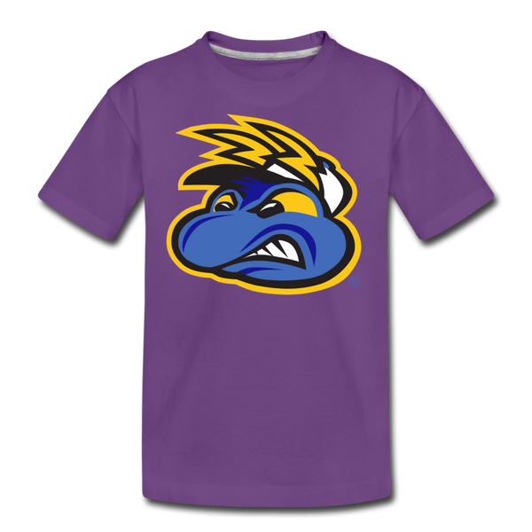 Springfield Fireflies Mascot Face Kids' Premium T-Shirt - purple