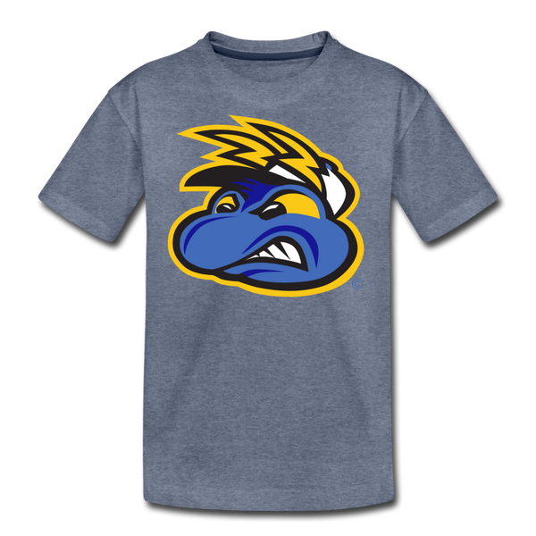Springfield Fireflies Mascot Face Kids' Premium T-Shirt - heather blue