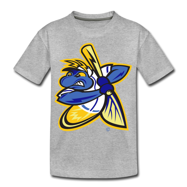 Springfield Fireflies Mascot Kids' Premium T-Shirt - heather gray