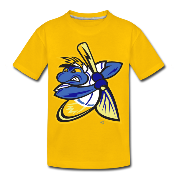 Springfield Fireflies Mascot Kids' Premium T-Shirt - sun yellow