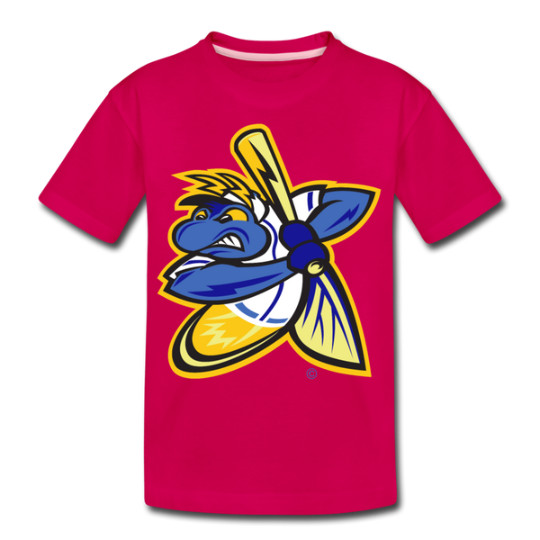 Springfield Fireflies Mascot Kids' Premium T-Shirt - dark pink