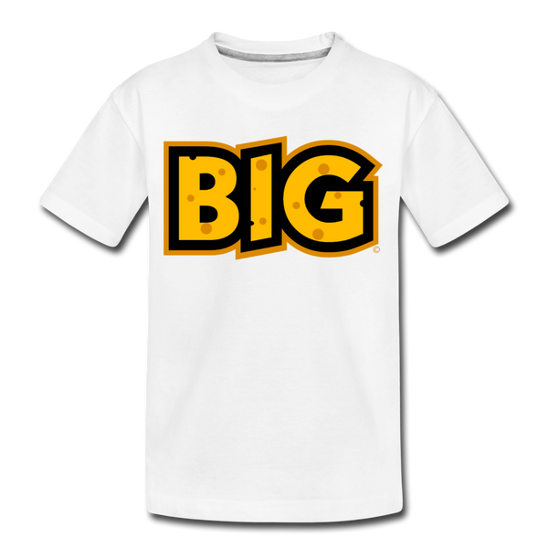 Wisconsin Big Cheese BIG Kids' Premium T-Shirt - white