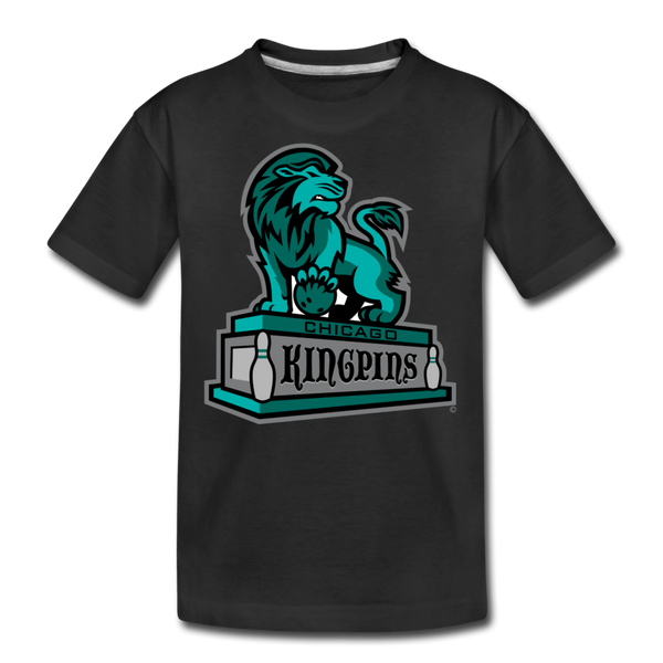 Chicago Kingpins Lion Kids' Premium T-Shirt - black