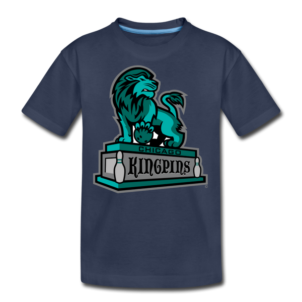 Chicago Kingpins Lion Kids' Premium T-Shirt - navy