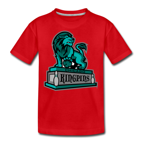 Chicago Kingpins Lion Kids' Premium T-Shirt - red