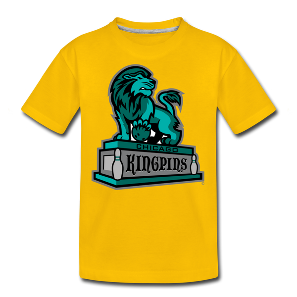 Chicago Kingpins Lion Kids' Premium T-Shirt - sun yellow