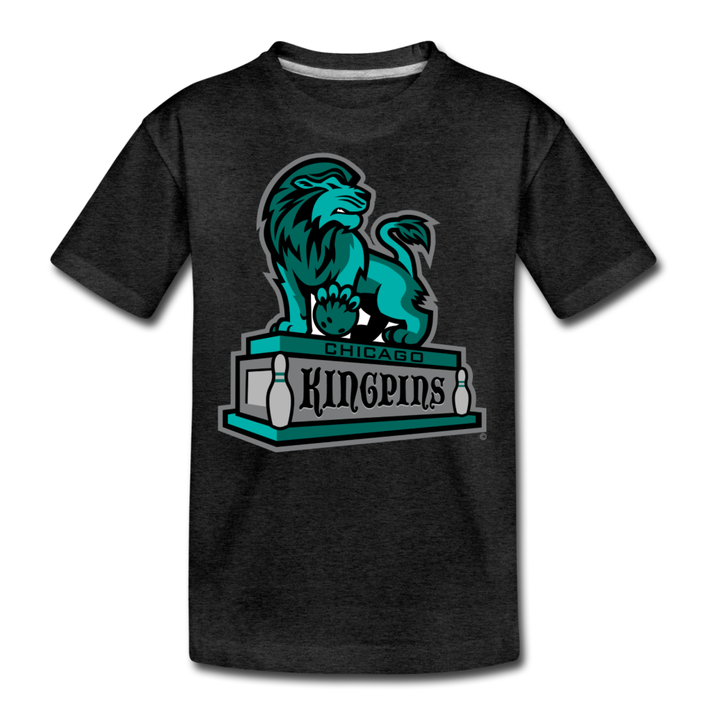 Chicago Kingpins Lion Kids' Premium T-Shirt - charcoal gray