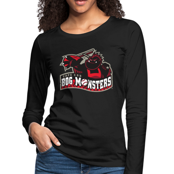 Cape Cod Bog Monsters Women's Long Sleeve T-Shirt - black