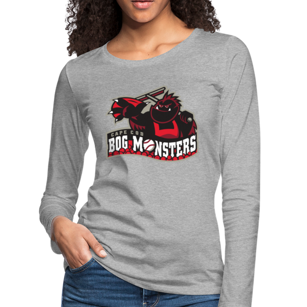 Cape Cod Bog Monsters Women's Long Sleeve T-Shirt - heather gray