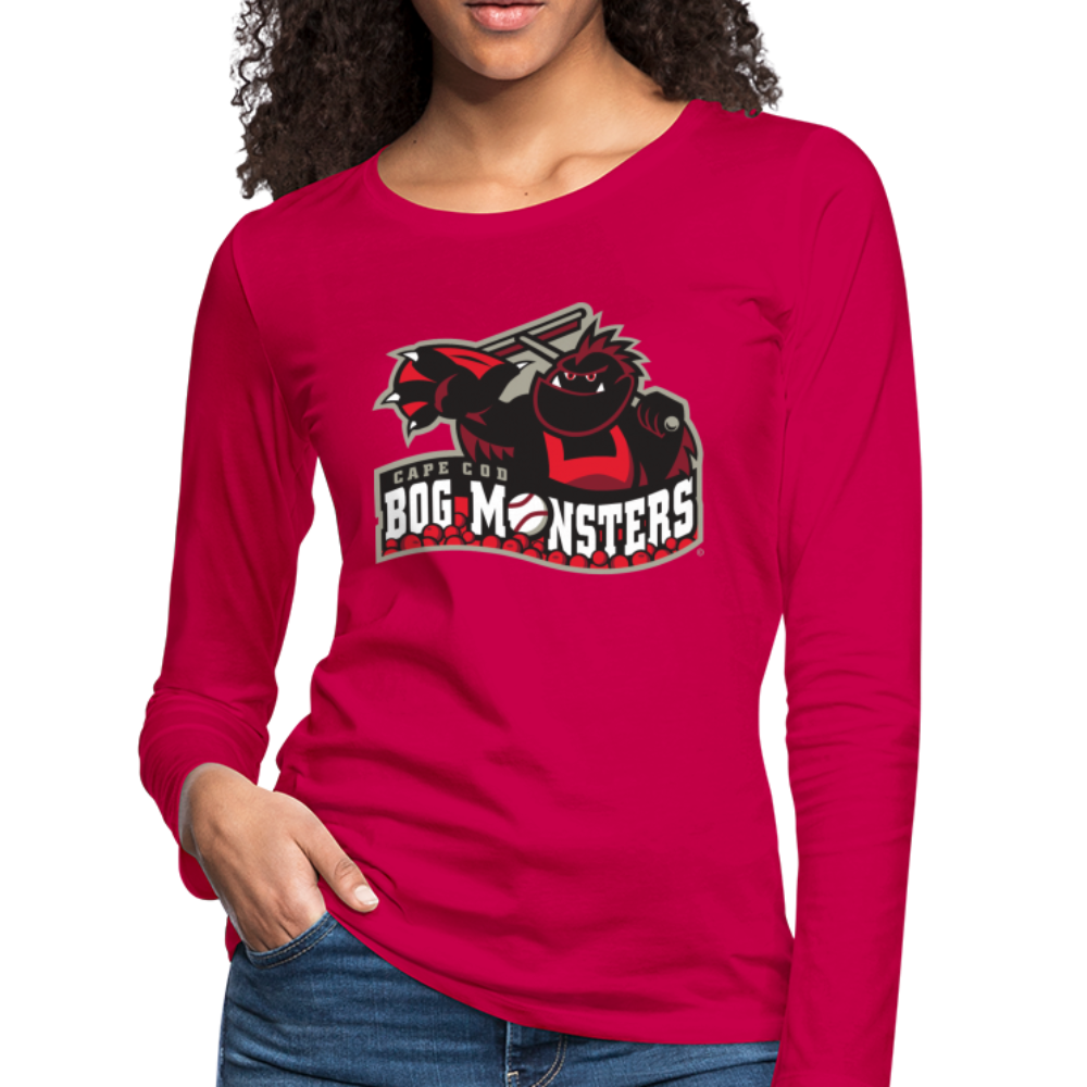 Cape Cod Bog Monsters Women's Long Sleeve T-Shirt - dark pink