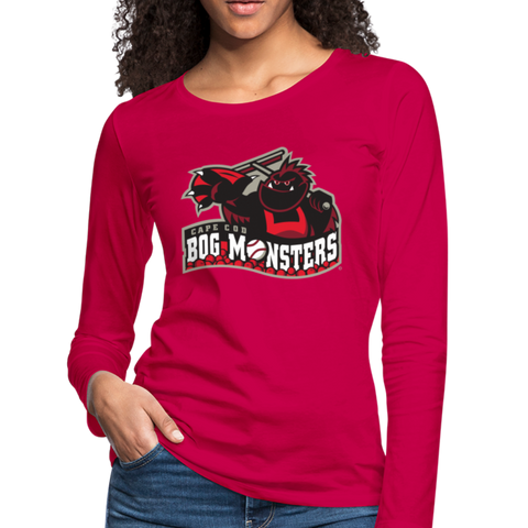 Cape Cod Bog Monsters Women's Long Sleeve T-Shirt - dark pink