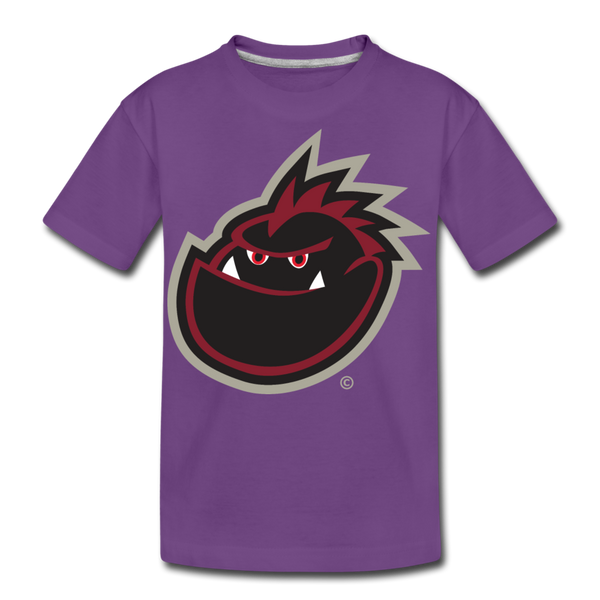 Cape Cod Bog Monsters Mascot Kids' Premium T-Shirt - purple