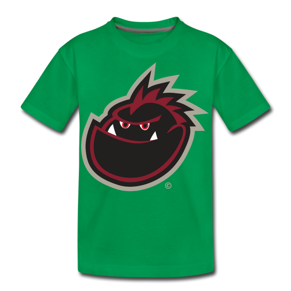 Cape Cod Bog Monsters Mascot Kids' Premium T-Shirt - kelly green