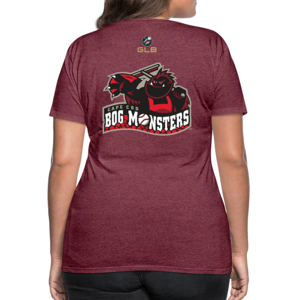 Cape Cod Bog Monsters Women’s Premium T-Shirt - heather burgundy