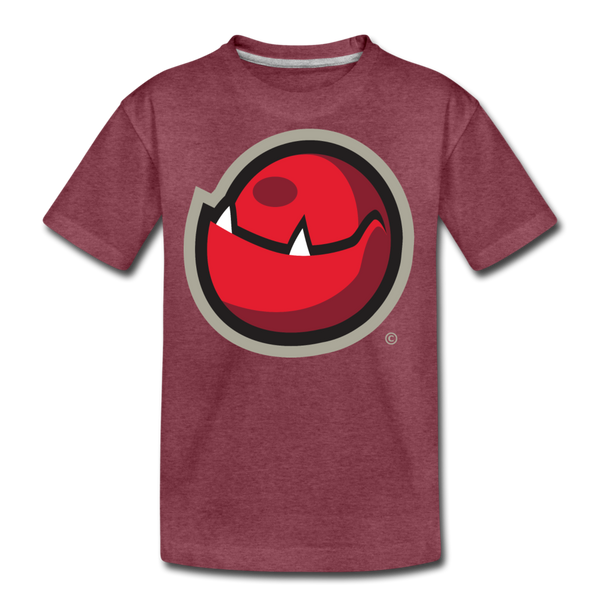 Cape Cod Bog Monsters Mutant Cranberry Kids' Premium T-Shirt - heather burgundy