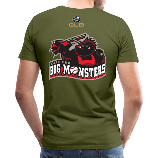 Cape Cod Bog Monsters Men's Premium T-Shirt - olive green