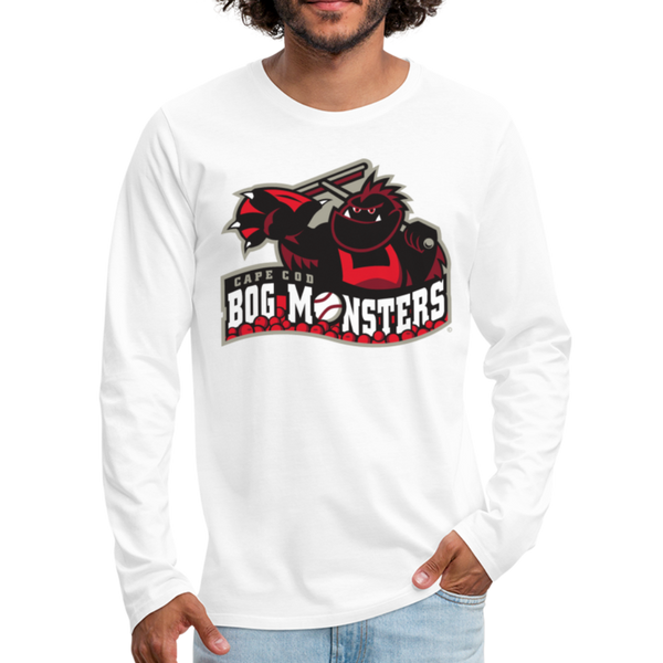Cape Cod Bog Monsters Men's Long Sleeve T-Shirt - white