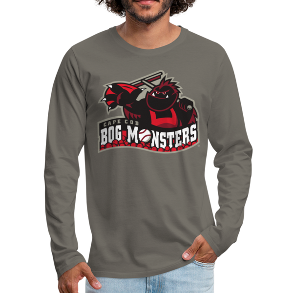 Cape Cod Bog Monsters Men's Long Sleeve T-Shirt - asphalt gray