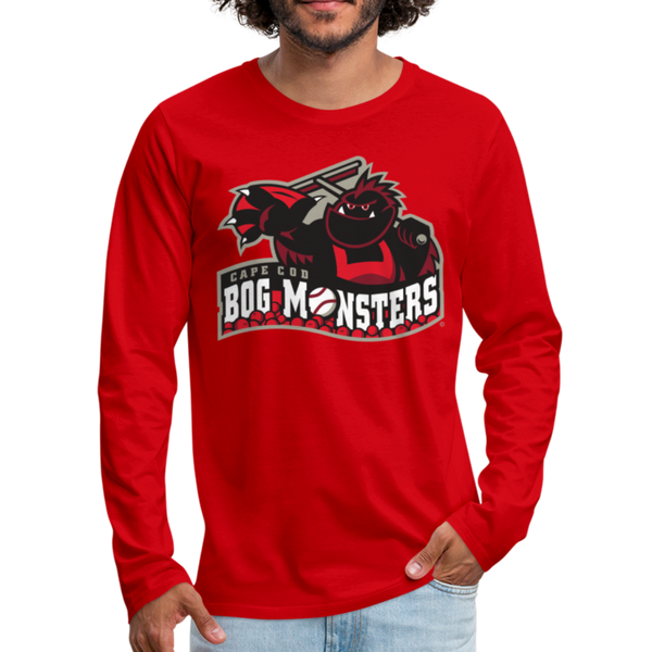 Cape Cod Bog Monsters Men's Long Sleeve T-Shirt - red
