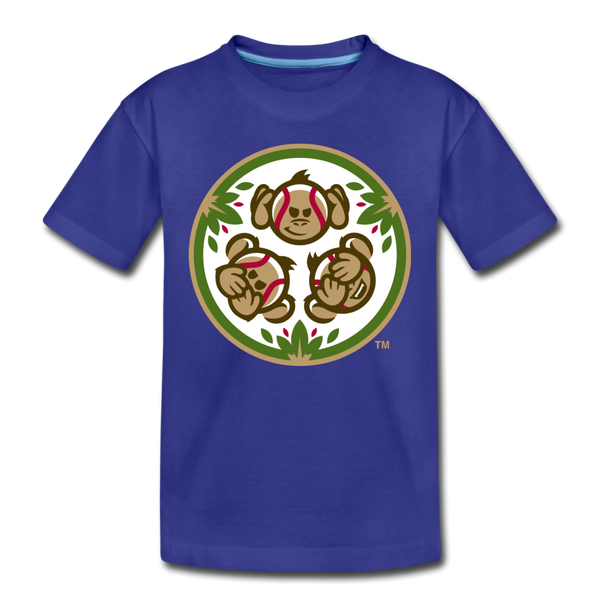 Tri-City Wise Monkeys Kids' Premium T-Shirt - royal blue