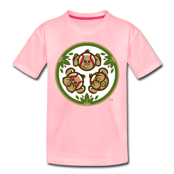 Tri-City Wise Monkeys Kids' Premium T-Shirt - pink