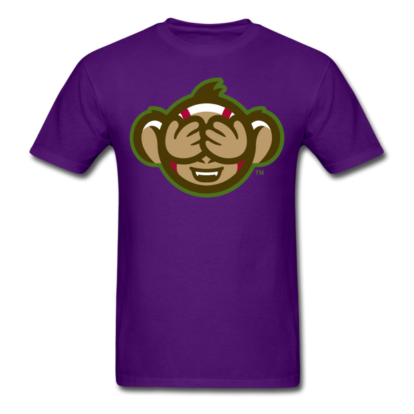 Tri-City Wise Monkeys See No Evil Unisex Classic T-Shirt - purple
