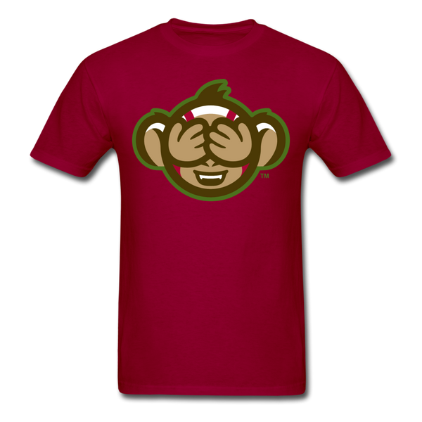 Tri-City Wise Monkeys See No Evil Unisex Classic T-Shirt - dark red