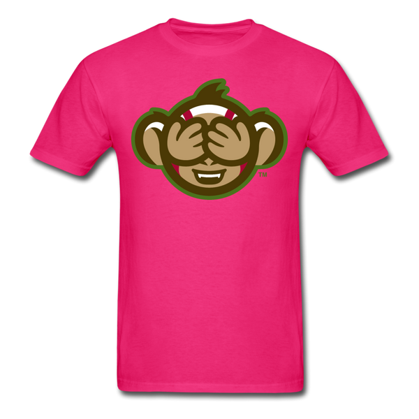 Tri-City Wise Monkeys See No Evil Unisex Classic T-Shirt - fuchsia