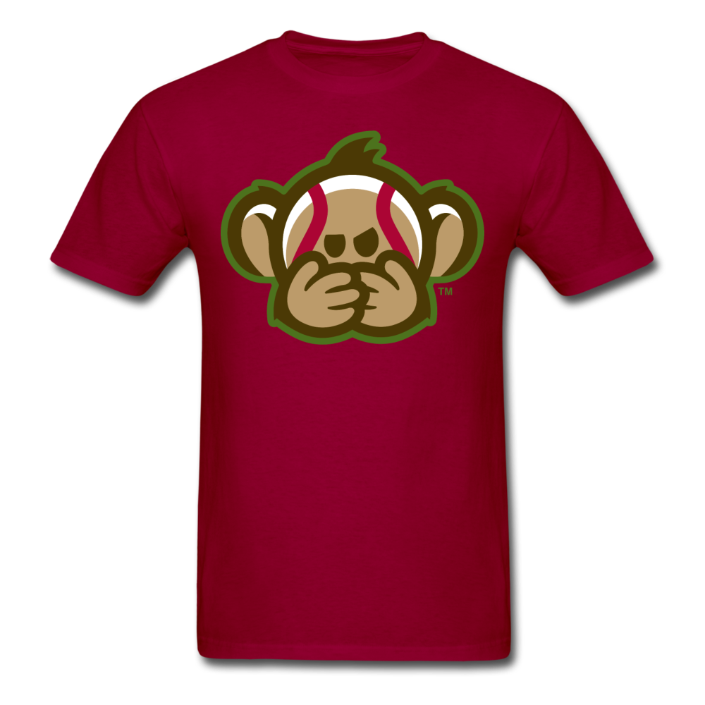Tri-City Wise Monkeys Speak No Evil Unisex Classic T-Shirt - dark red