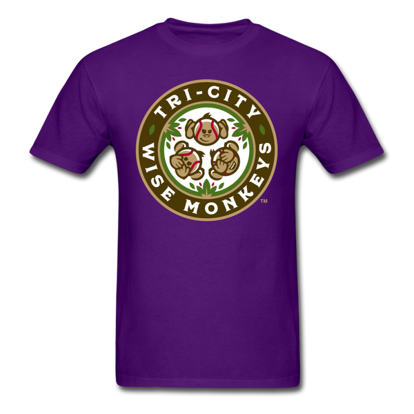 Tri-City Wise Monkeys Unisex Classic T-Shirt - purple
