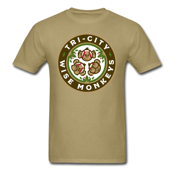 Tri-City Wise Monkeys Unisex Classic T-Shirt - khaki