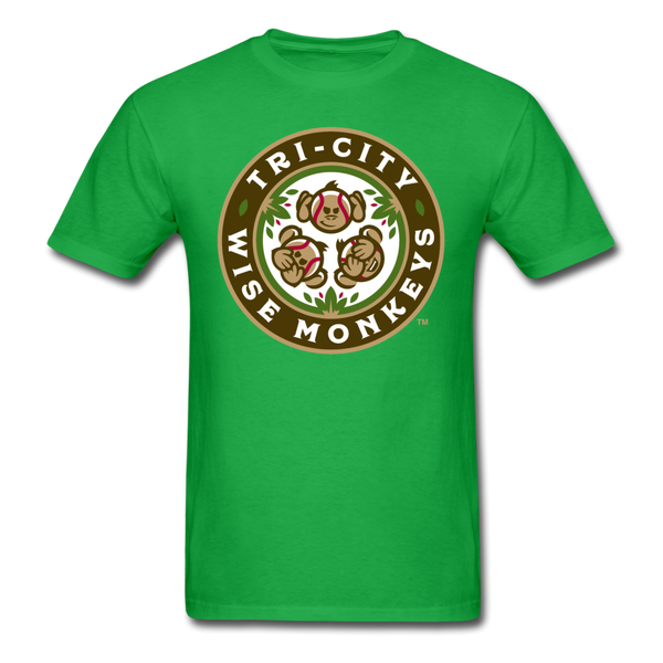 Tri-City Wise Monkeys Unisex Classic T-Shirt - bright green