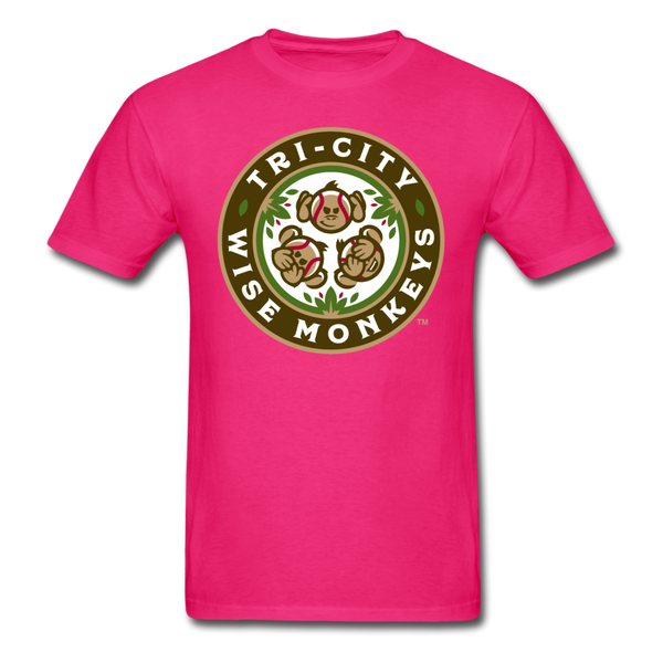 Tri-City Wise Monkeys Unisex Classic T-Shirt - fuchsia