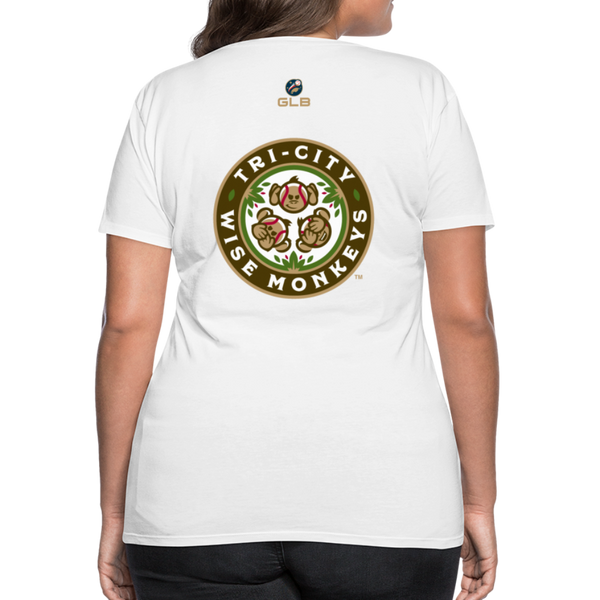 Tri-City Wise Monkeys Women’s Premium T-Shirt - white