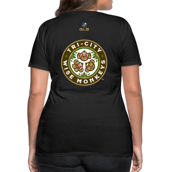 Tri-City Wise Monkeys Women’s Premium T-Shirt - black
