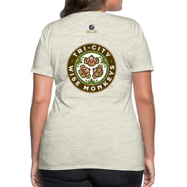 Tri-City Wise Monkeys Women’s Premium T-Shirt - heather oatmeal