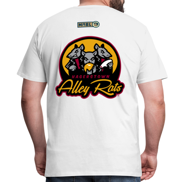 Hagerstown Alley Rats Men's Premium T-Shirt - white