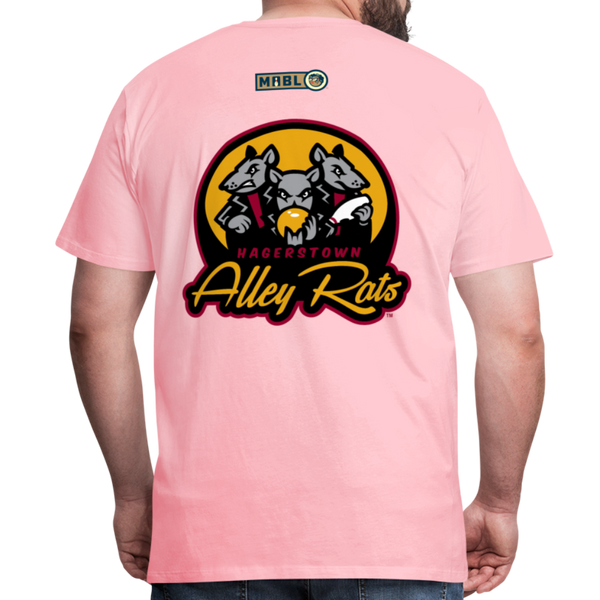 Hagerstown Alley Rats Men's Premium T-Shirt - pink