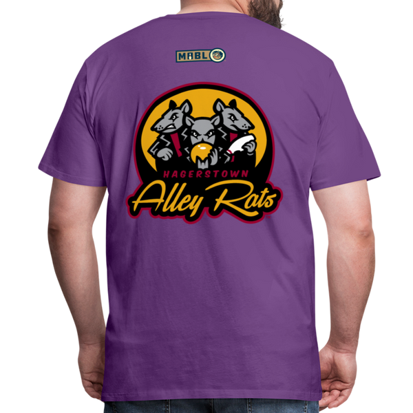 Hagerstown Alley Rats Men's Premium T-Shirt - purple