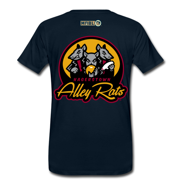 Hagerstown Alley Rats Men's Premium T-Shirt - deep navy