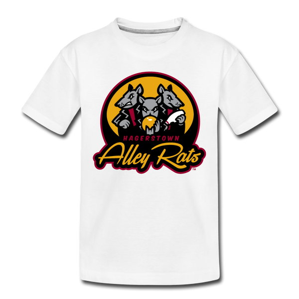 Hagerstown Alley Rats Kids' Premium T-Shirt - white