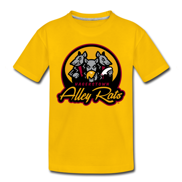 Hagerstown Alley Rats Kids' Premium T-Shirt - sun yellow
