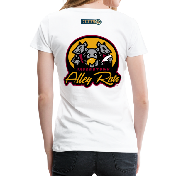 Hagerstown Alley Rats Women’s Premium T-Shirt - white