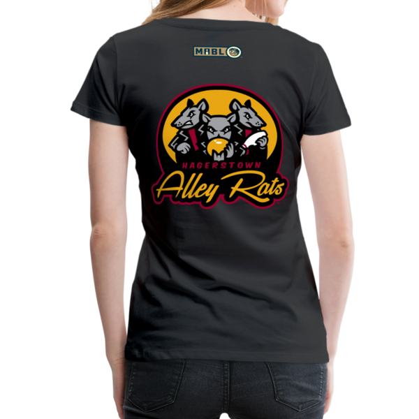 Hagerstown Alley Rats Women’s Premium T-Shirt - black