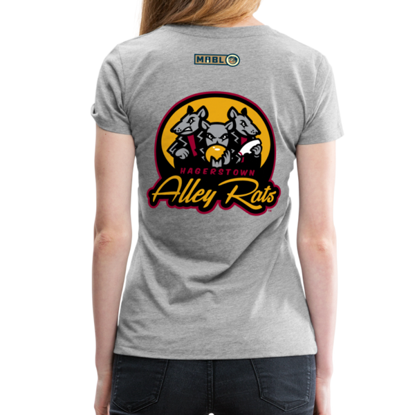 Hagerstown Alley Rats Women’s Premium T-Shirt - heather gray