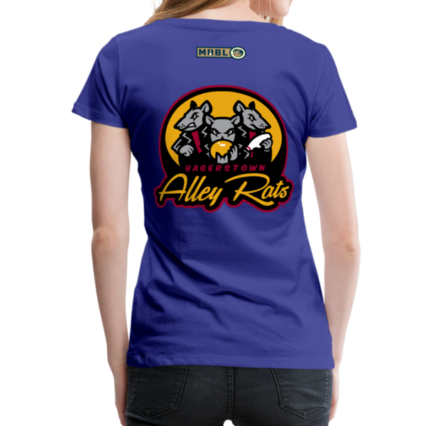 Hagerstown Alley Rats Women’s Premium T-Shirt - royal blue