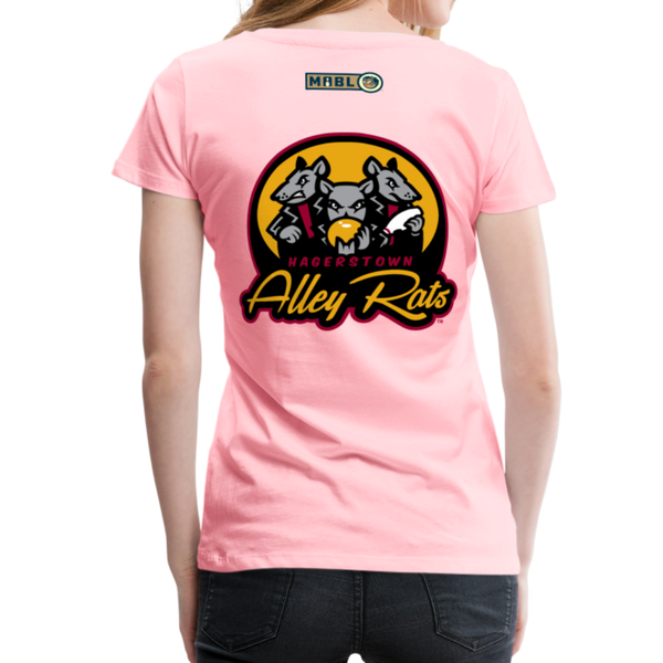 Hagerstown Alley Rats Women’s Premium T-Shirt - pink